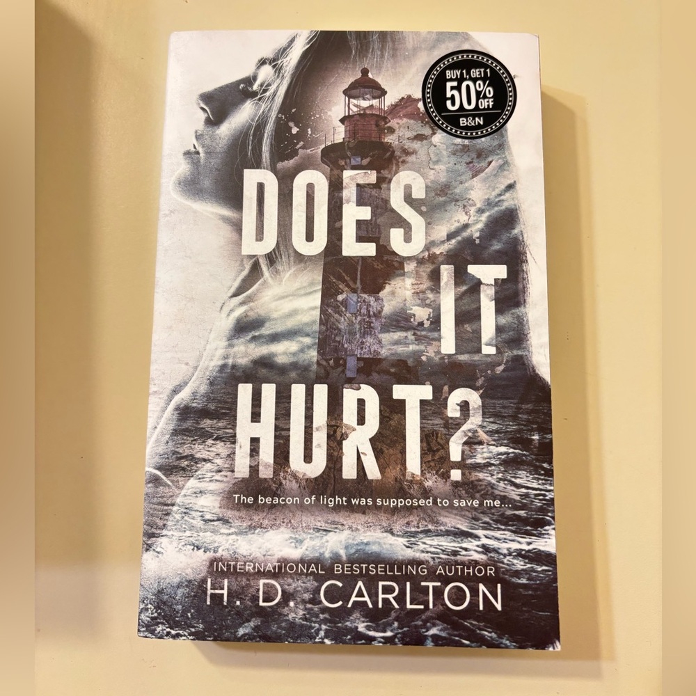 Barnes & Noble 'Does It Hurt?' Book - Black and White Cover